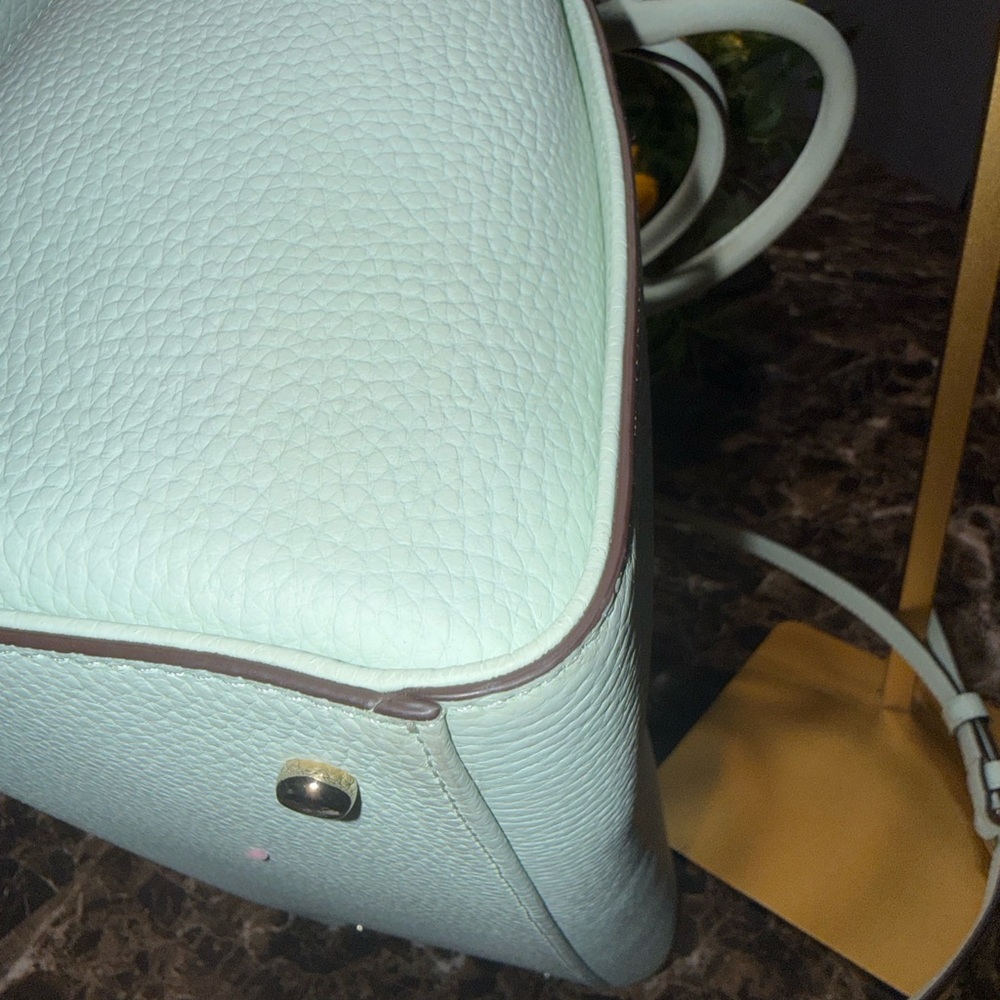 Kate Spade Leewood Place Makayla Satchel in Mint Splash Leather - Picture 7 of 16